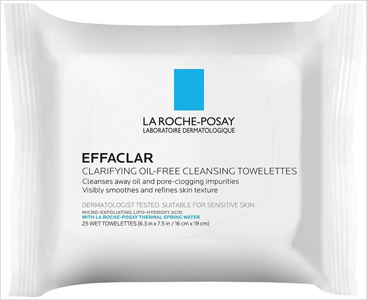 La Roche-Posay Effaclar Clarifying Oil-Free Cleansing Towelettes