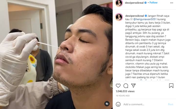 Dewi Persik Murka Difitnah Mantan Asisten, Nasihat Panjang Lebar Baim Wong Disorot
