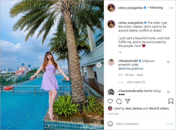 Rumah Tangga Bermasalah, Celine Evangelista Ngaku Ogah Drama dan Terus-terusan Stres