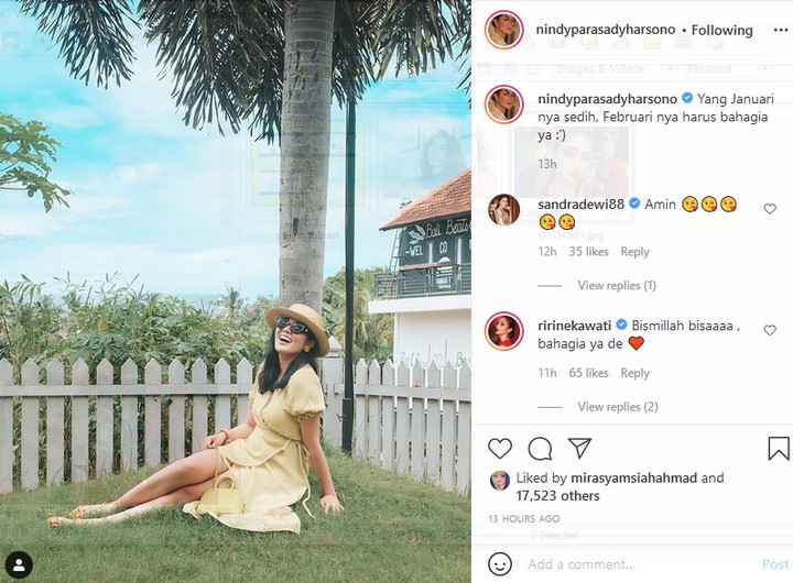 Caption Nindy Bikin Terenyuh