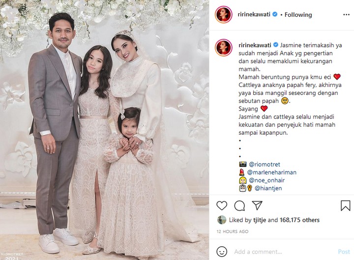 Foto Keluarga Ririn Ekawati dan Ibnu Jamil