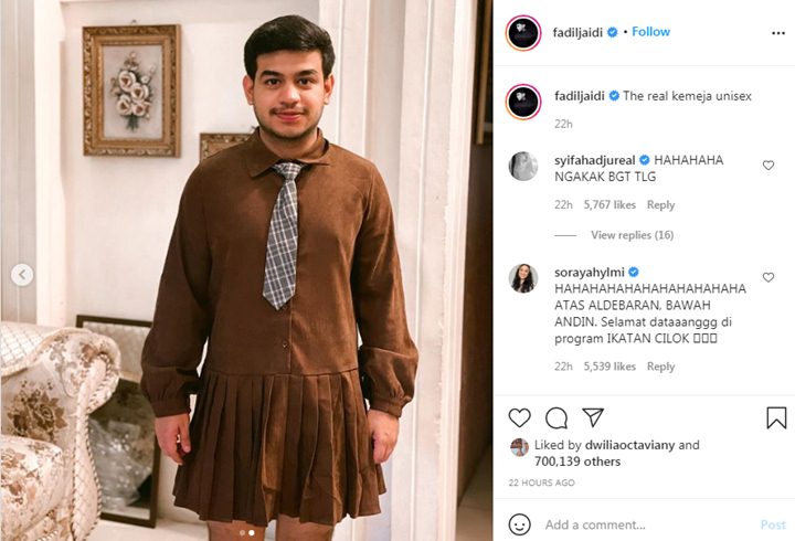 Fadil Jaidi Pakai Kemeja Berdasi Malah Bikin Riuh Warganet, Kenapa?