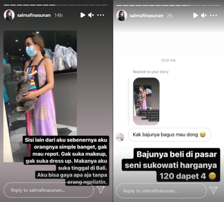 Baju Salmafina Sunan Curi Perhatian, Ternyata Harganya Murah Banget