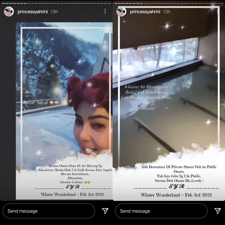 Syahrini Langsung Kena Nyinyir Usai Pamer Momen Berendam di Private Onsen
