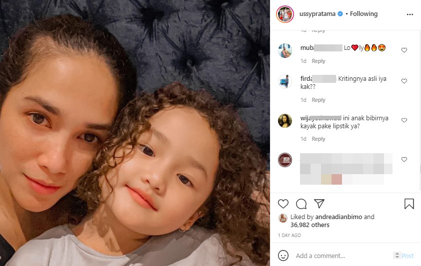 Rambut Keriting Sheva Putri Ussy Sulistiawaty Kembali Jadi Sorotan, Asli?