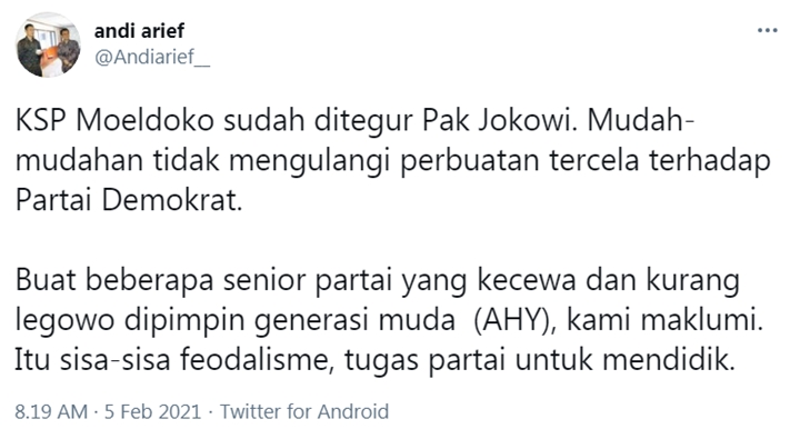 Tak Balas Surat AHY Soal Kudeta Demokrat, Diam-Diam Jokowi Langsung \'Sentil\' Moeldoko?