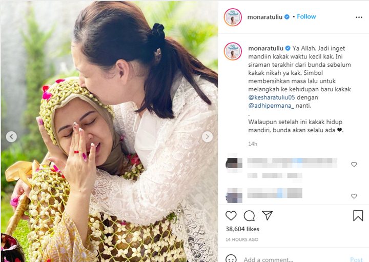 Mona Ratuliu Penuh Haru