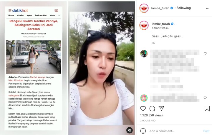 Bantah Selingkuh dengan Suami Rachel Vennya, Selebgram Eka Maysari: Gak Masuk Akal