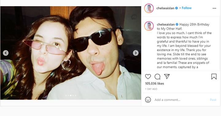 Chelsea Islan Tulis Pesan Manis di Ulang Tahun Sang Kekasih, Dipuji Cewek Paling Romantis
