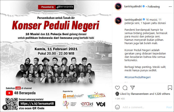 Poster Konser Peduli Negeri