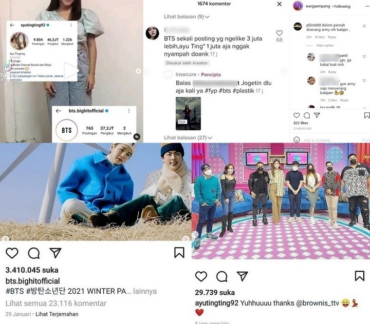 Fans Ayu Ting Ting Singgung ARMY BTS?