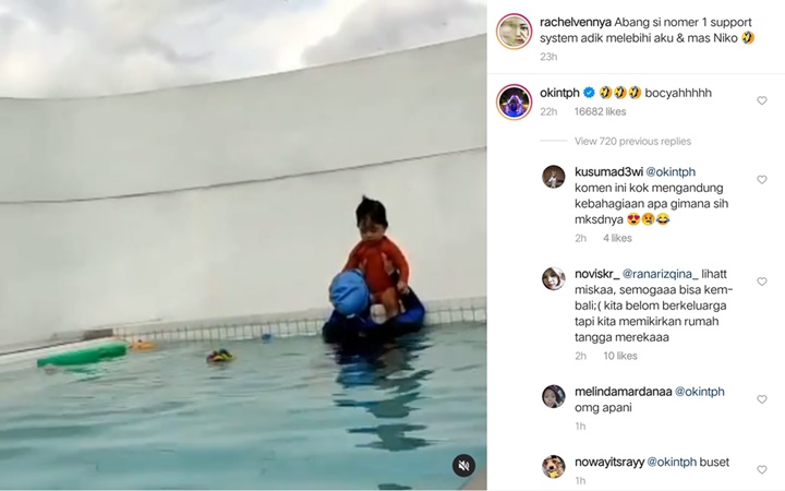Komentar Ceria Niko Al Hakim di Postingan Rachel Vennya Bikin Bahagia, Bakal Rujuk?