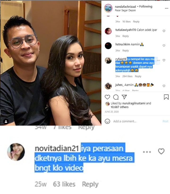 Foto Ayu Ting Ting dan Kekasih Syifa