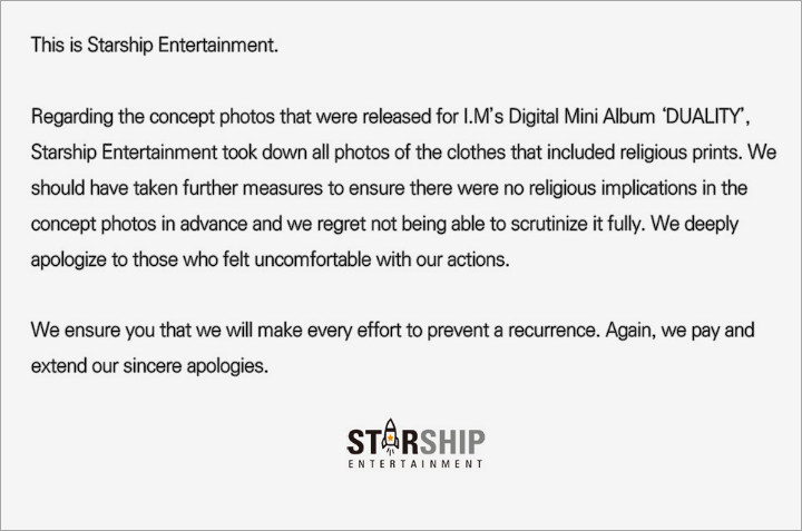 Agensi Minta Maaf Terkait Kontroversi Teaser Solo I.M MONSTA X, Hapus Dan Rilis Yang Baru