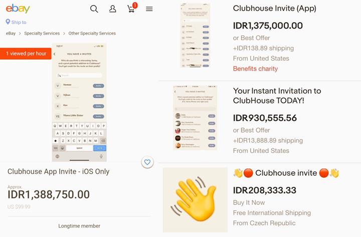 Viral Karena Berisi Tokoh Dunia, Undangan Clubhouse Dibanderol Rp500 Ribu Hingga Rp1 Juta