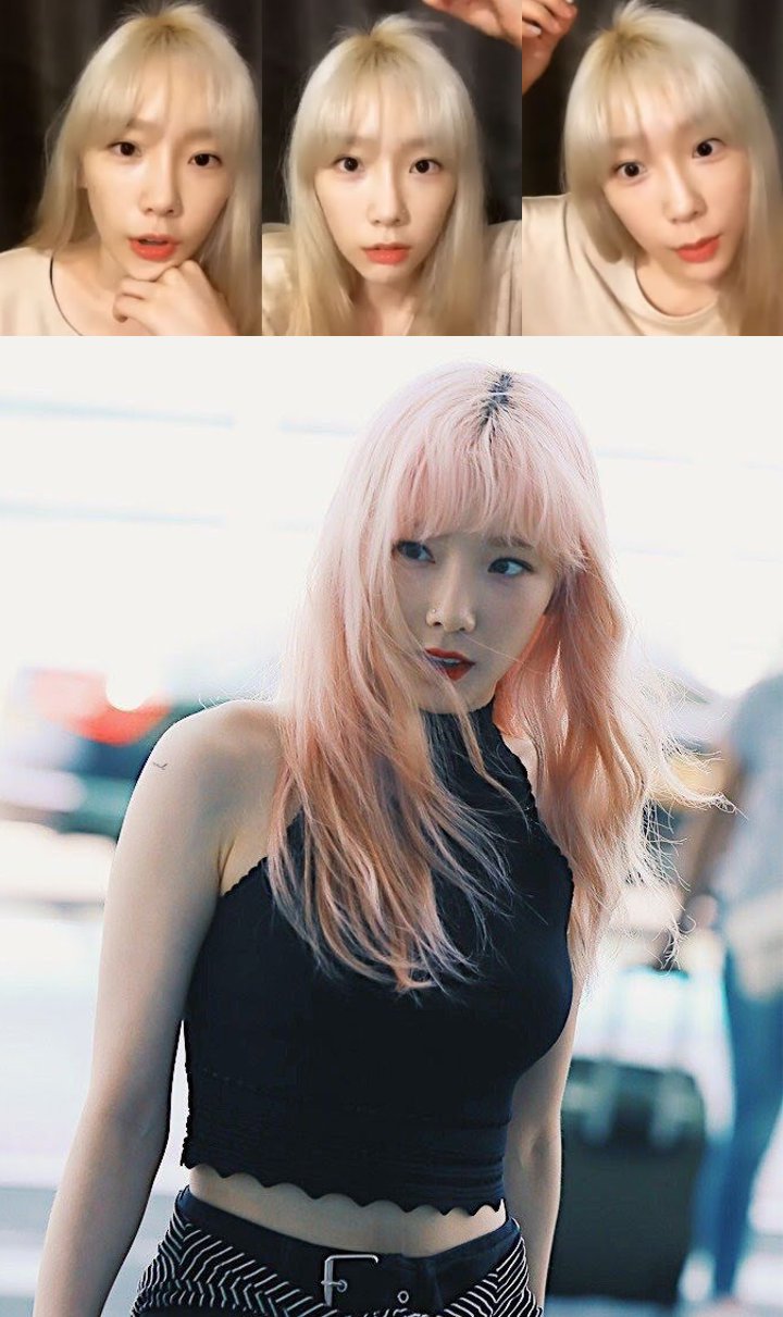 Tae Yeon Curhat dan Tunjukkan Rambutnya yang Rusak karena Terlalu Banyak Bleaching