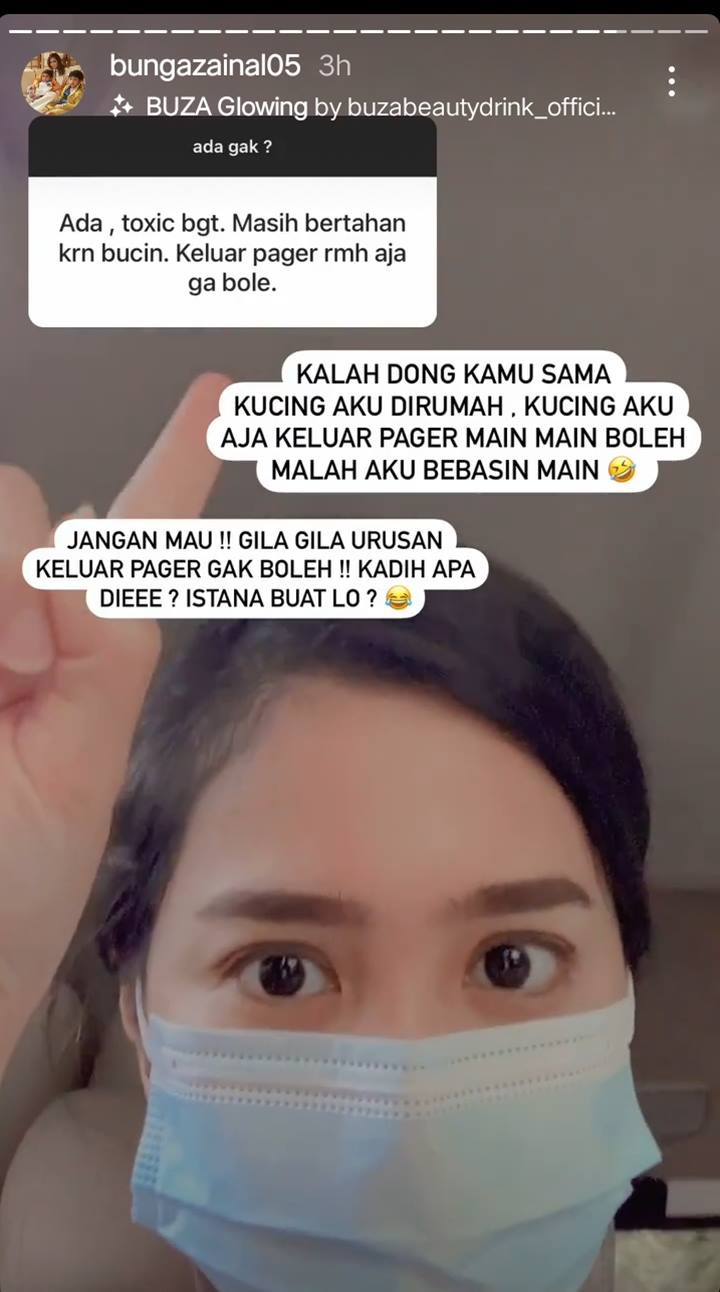 Bunga Zainal Nasihati Soal Hubungan Toxic: Kalah Dong Kamu Sama Kucing Aku Di Rumah!