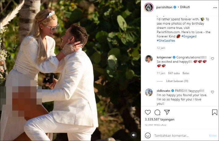 Selamat, Paris Hilton Resmi Dilamar Carter Reum