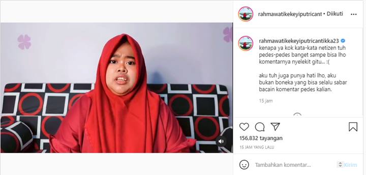 Rahmawati Kekeyi Curhat Soal Komentar Pedas: Aku Juga Manusia Punya Perasaan