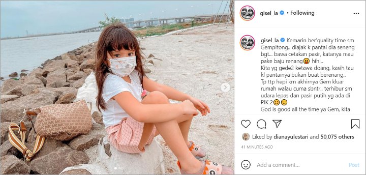 Gisella Anastasia Bagikan Reaksi Polos Gempi Saat Diajak Quality Time Ke Tempat Ini