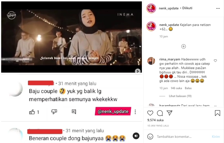 Heboh Isu Pelakor, Nissa Sabyan dan Ayus Pakai Baju Couple Jadi Perbincangan