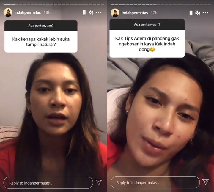 Alasan Indah Permatasari Lebih Suka Tampil Natural Ketimbang Full Make Up