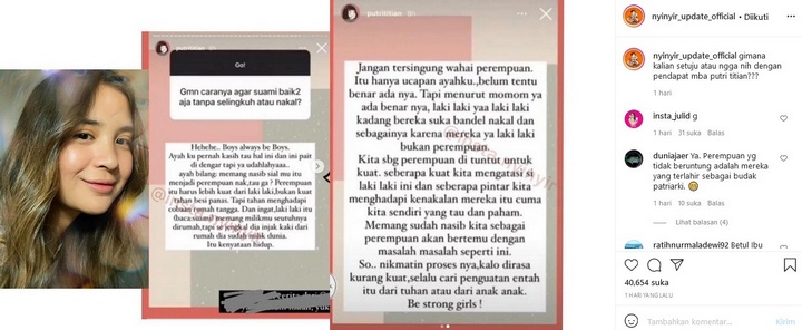 Putri Titian Tuai Pro Kontra