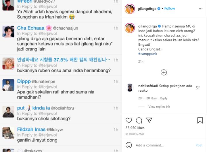 Gilang Dirga Emosi Pekerjaannya Dijadikan Lelucon, Beri Pesan Menohok Ini