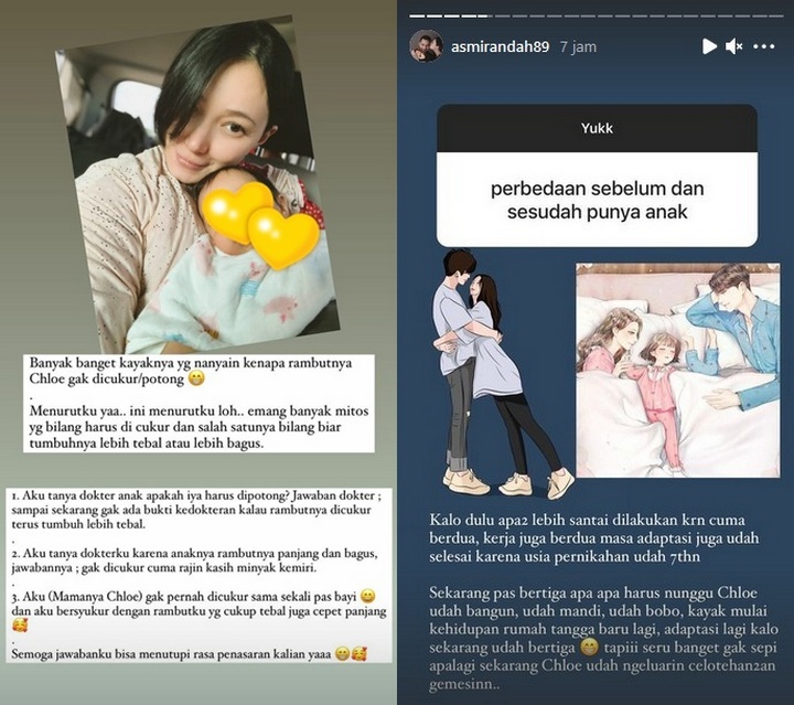 Asmirandah Ogah Cukur Rambut Anak