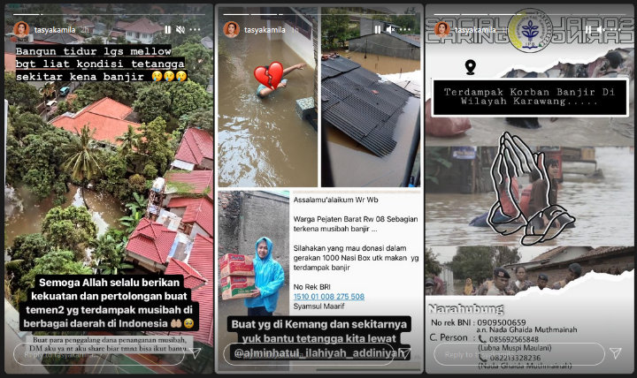 Tasya Kamila Mellow Tetangga Sekitar Kena Banjir, Gercep Posting Bantuan