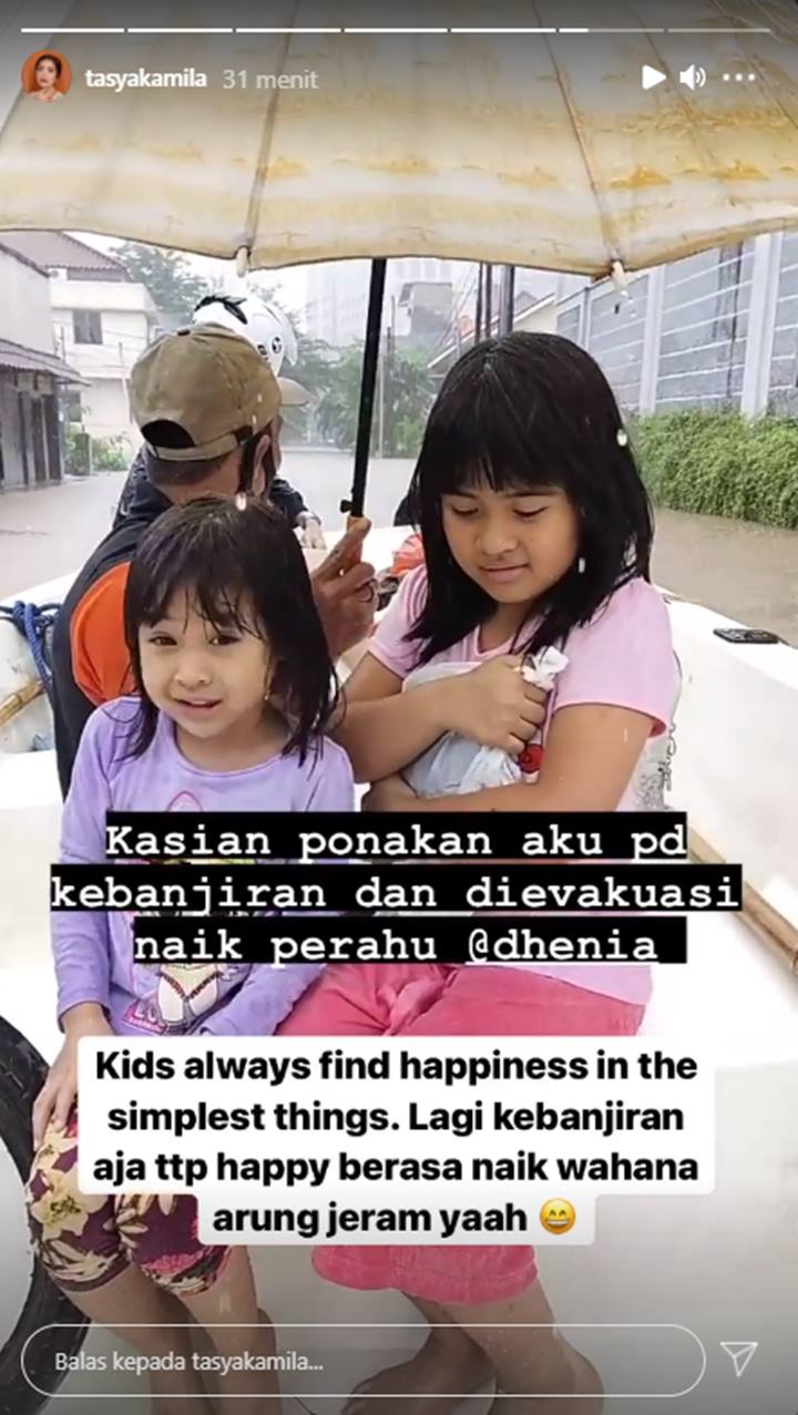 Tasya Kamila Mellow Tetangga Sekitar Kena Banjir, Gercep Posting Bantuan