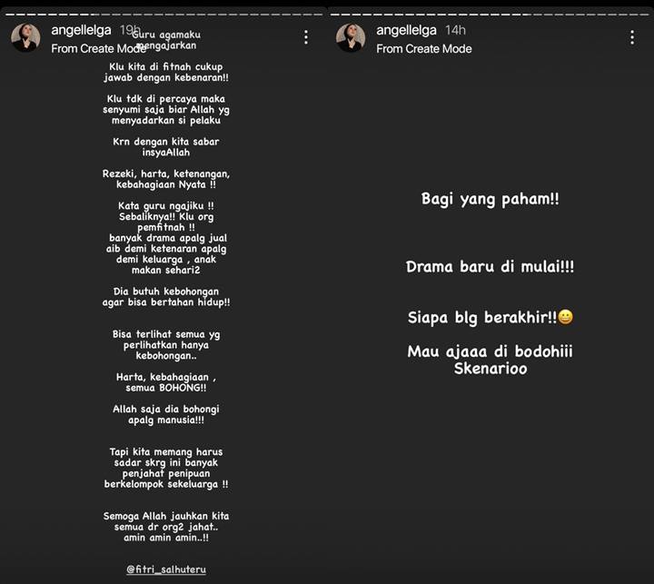 Angel Lelga Diduga Sindir Vicky Prasetyo dan Kalina Oktarani yang Batal Nikah, Justru Balik Dicibir