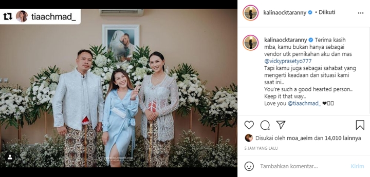 Kalina Oktarani Haru Ucapkan Terimakasih Usai \'Dibela\' MUA, Tegaskan Rencana Nikah Bukan Settingan?