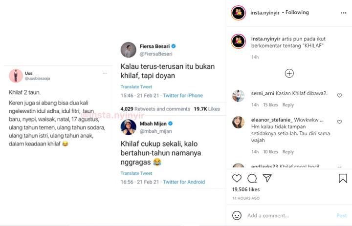 Fiersa Besari Sampai Mbah Mijan Komentari Sinis Permintaan Maaf Ayus Sabyan, Menohok Banget!