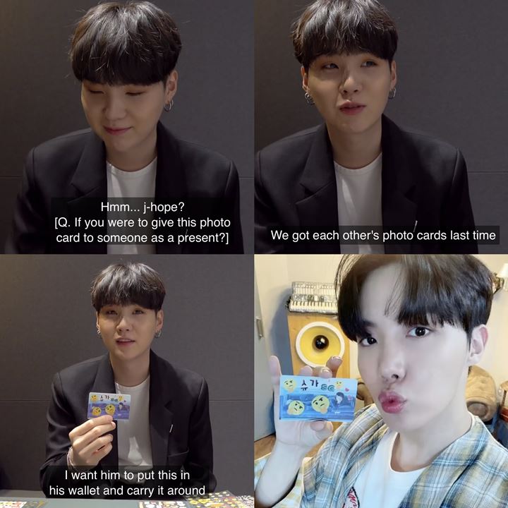 So Sweet, Suga BTS Ingin J-Hope Simpan Foto Spesialnya di Dompet