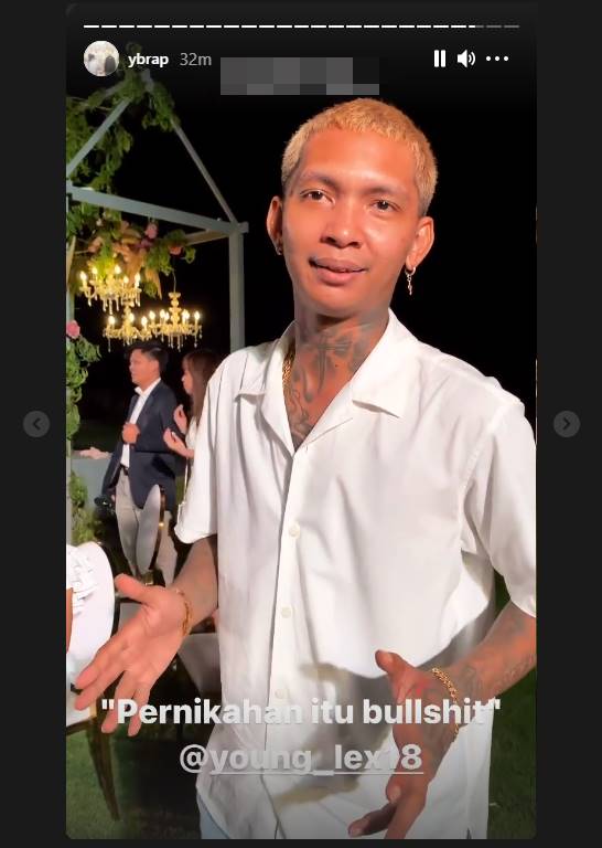 Young Lex Beri Pesan Untuk Reza Arap Usai Gelar Resepsi, Sebut Pernikahan Omong Kosong