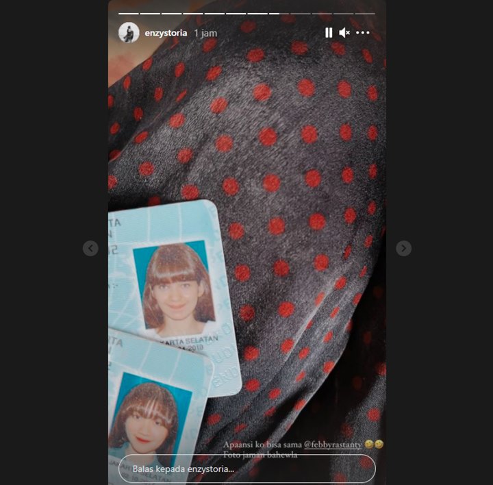 Enzy Storia Sandingkan Foto KTP dengan Milik Febby Rastanty, Tunjukkan Kemiripan Tak Disengaja
