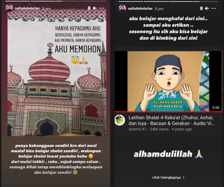 Mualaf, Nathalie Holscher Bangga Belajar Ibadah Dari Online