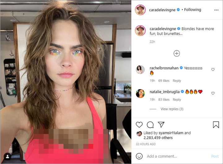 Cara Delevingne Tampil Perdana dengan Rambut Brunette Bikin Pangling!