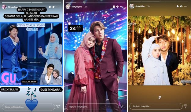 Unggah Foto Romantis Secara Bersamaan, Lesty Kejora dan Rizky Billar Rayakan 7 Bulan Pacaran?