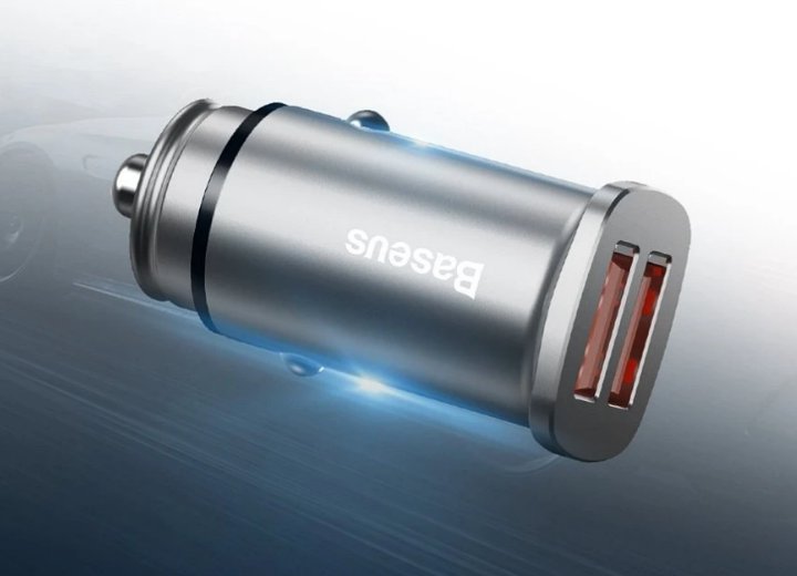Baseus Square Metal A+A 30W QC3.0 Dual Fast Charging