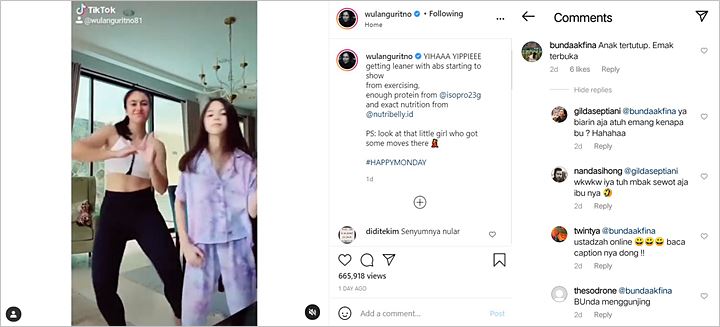 Penampilan Seksi Wulan Guritno Saat Joget TikTok Bareng Anak Dikritik, Diminta Tutup Aurat