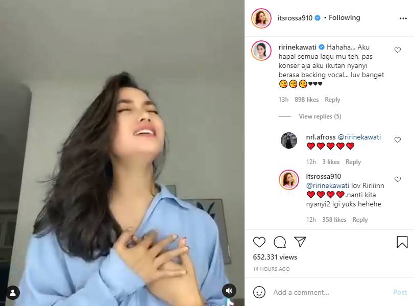 Rossa Ungkap Keinginan Ajak Ririn Ekawati Duet Gara-gara Temukan Video Ini