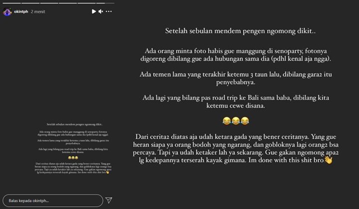 Niko Al Hakim Akhirnya Klarifikasi Foto Mesra hingga Kabar Selingkuhi Rachel Vennya