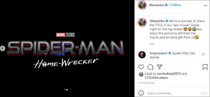 Tom Holland Dan Zendaya Buat Penggemar Bingung Dengan Judul Film Spider-Man 3 2021