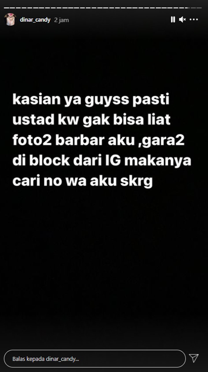 Dinar Candy Beri Reaksi Tak Terduga Saat Aldi Taher Minta Nomor WA Pasca Diblokir IG