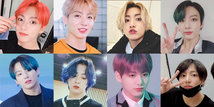 Penampilan Jungkook BTS dengan Berbagai Warna Rambut, Mana Paling Ganteng?