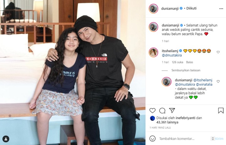 Leticia Putri Sheila Marcia Ulang Tahun, Anji Sang Ayah Ikut Beri Ucapan Haru