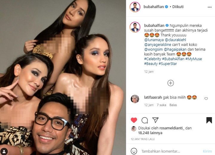 Foto Bareng Luna Maya Dan Cinta Laura, Anya Geraldine Kebanting?