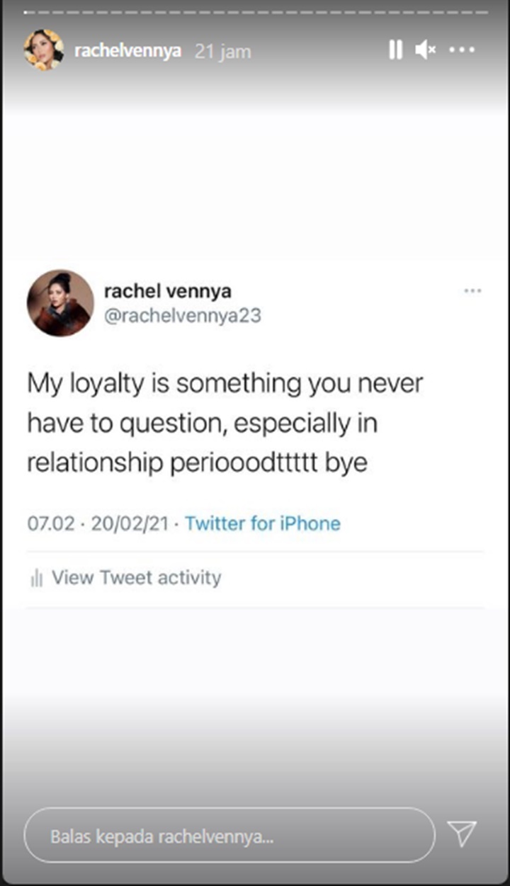 Twitter Rachel Vennya